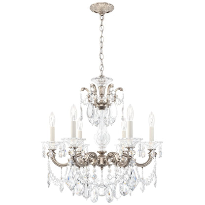 La Scala 6 Light 23" Wide Crystal Chandelier