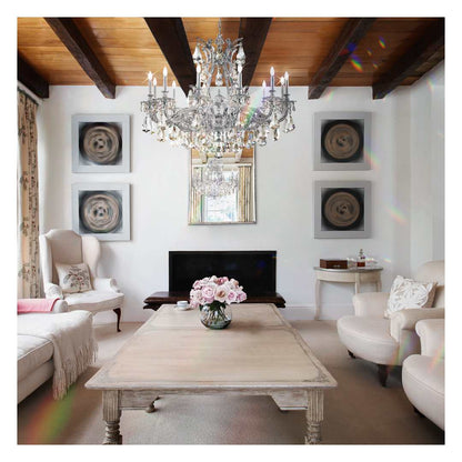 Sophia 12 Light 39" Wide Crystal Chandelier with Clear Optic Crystals