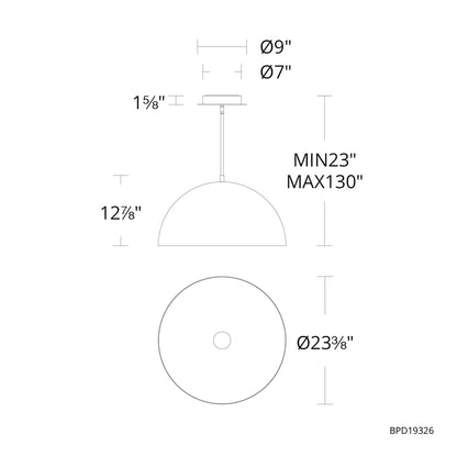 Stardust 23" Wide LED Pendant with Clear Optic Crystal