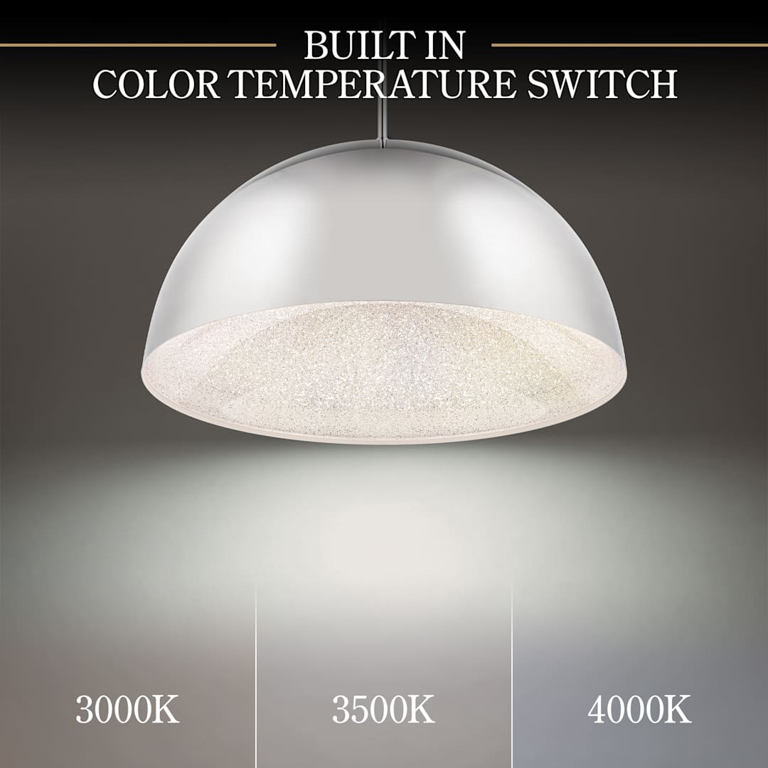 Stardust 23" Wide LED Pendant with Clear Optic Crystal