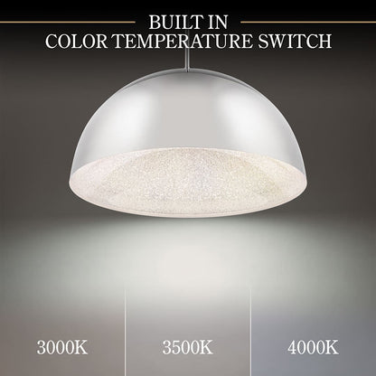 Stardust 23" Wide LED Pendant with Clear Optic Crystal