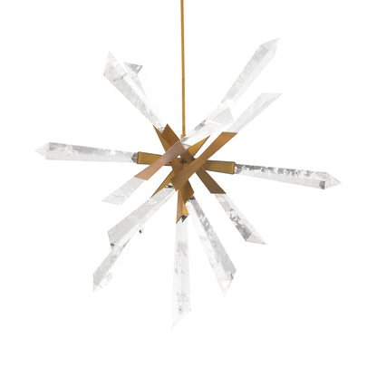 Solitude 36" Wide Switchable Color Temperature LED Quartz Crystal Pendant