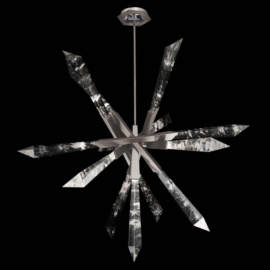 Solitude 36" Wide Switchable Color Temperature LED Quartz Crystal Pendant