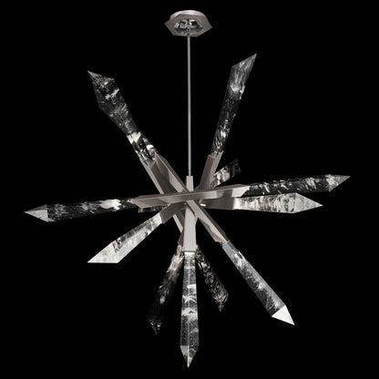 Solitude 36" Wide Switchable Color Temperature LED Quartz Crystal Pendant