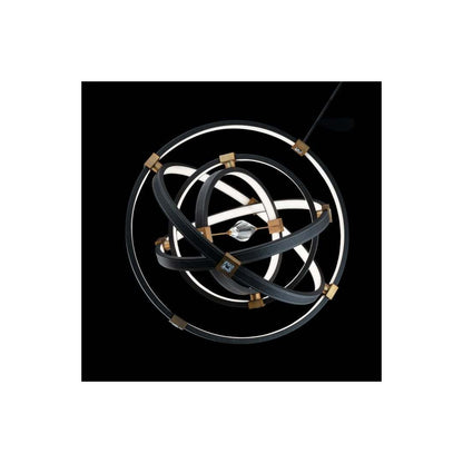 Atomic 37" Wide LED Crystal Pendant