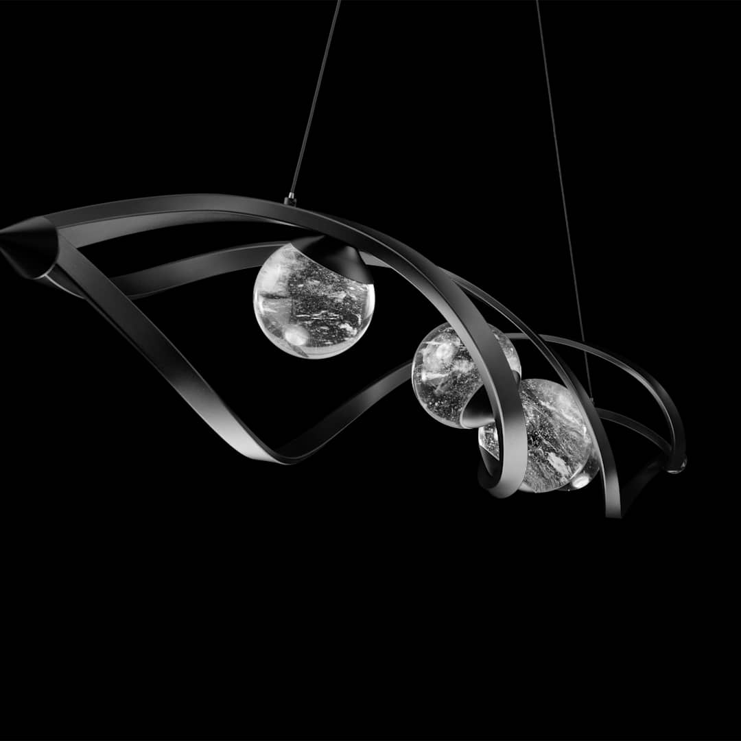 Slipstream 57" Wide LED Crystal Linear Pendant