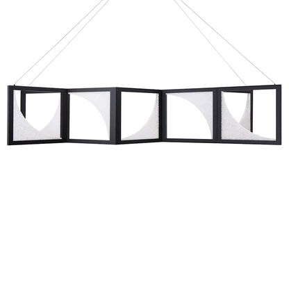 Luna 61" Wide LED Crystal Linear Pendant