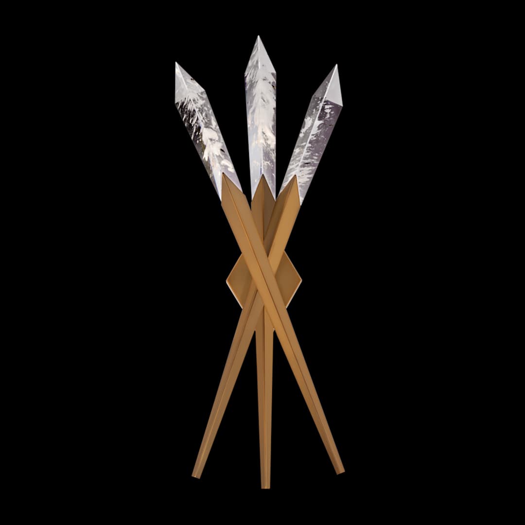 Solitude 29" Tall LED Wall Sconce with Clear Optic Haze Crystal