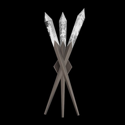 Solitude 29" Tall LED Wall Sconce with Clear Optic Haze Crystal