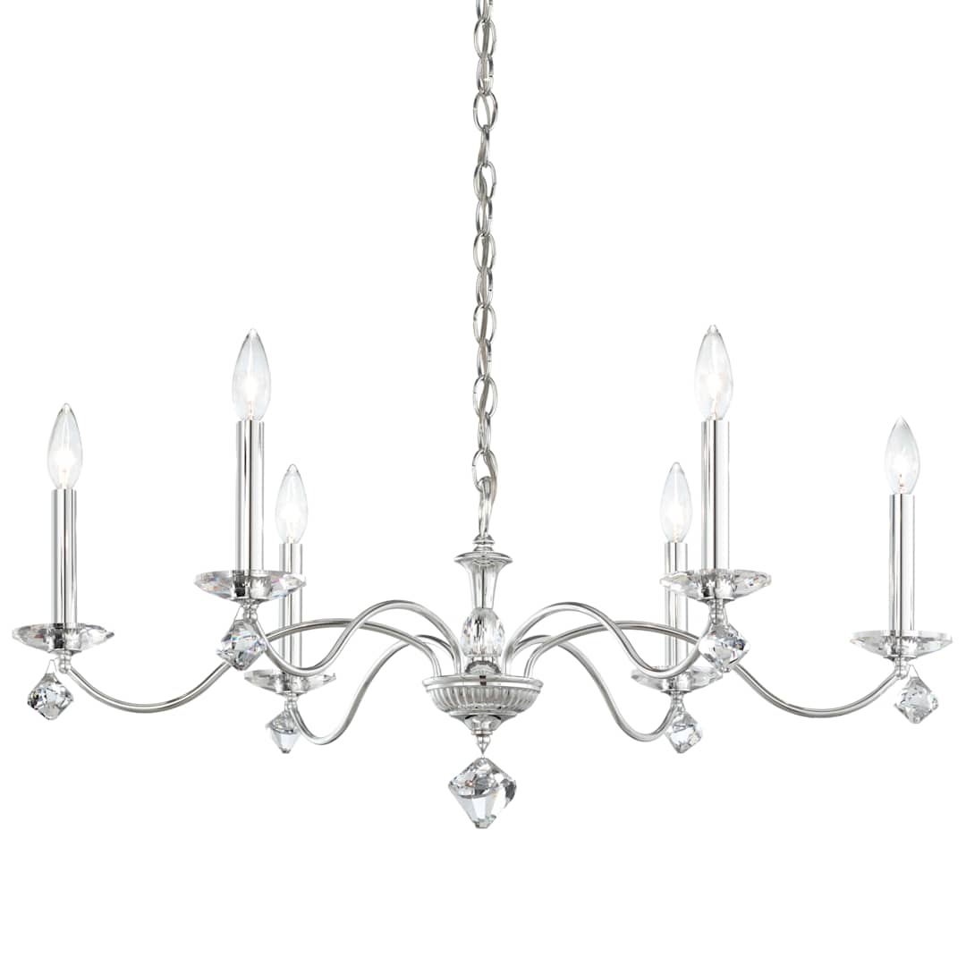 Modique 6 Light 32" Wide Crystal Chandelier with Clear Swarovski Heritage Crystals