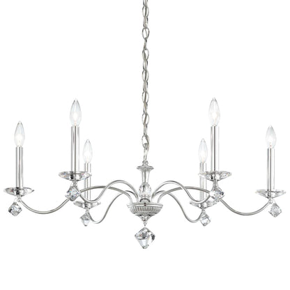 Modique 6 Light 32" Wide Crystal Chandelier with Clear Swarovski Heritage Crystals
