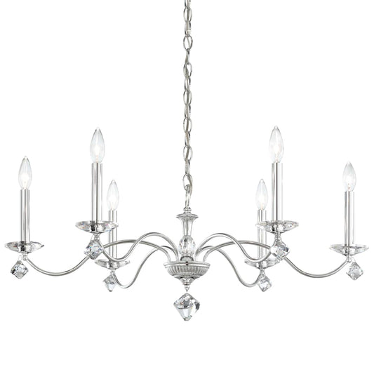 Modique 6 Light 32" Wide Crystal Chandelier with Clear Swarovski Heritage Crystals