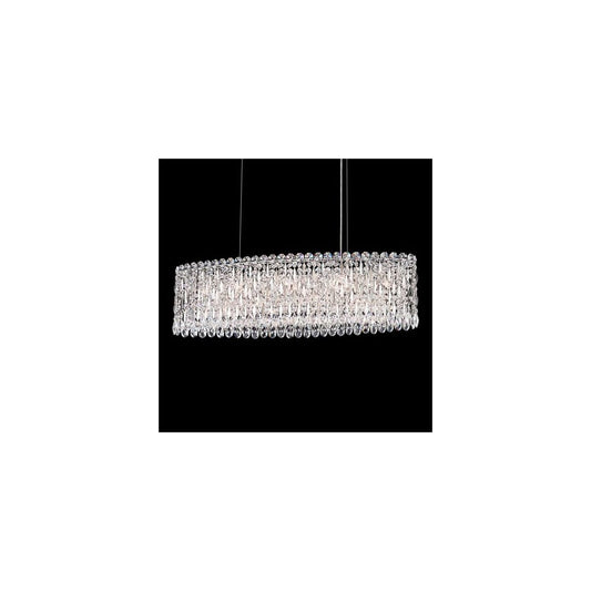 Sarella 12 Light 36" Wide Crystal Linear Pendant with Heritage Crystals