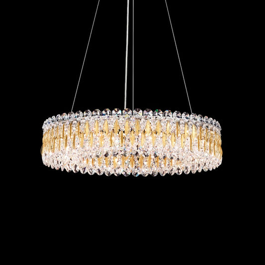 Sarella 12 Light 24" Wide Crystal Pendant with Swarovski Crystals