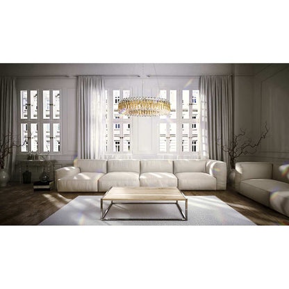 Sarella 12 Light 24" Wide Crystal Pendant with Heritage Crystals