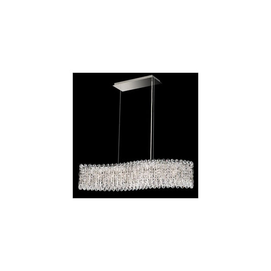 Sarella 7 Light 33" Wide Crystal Linear Pendant with Heritage Crystals