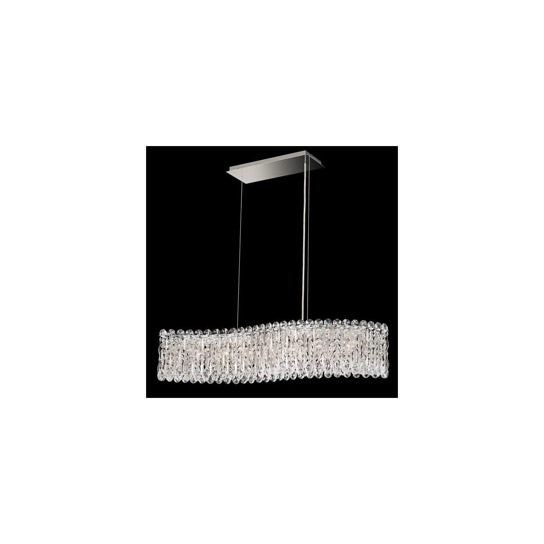 Sarella 7 Light 33" Wide Crystal Linear Pendant with Swarovski Crystals