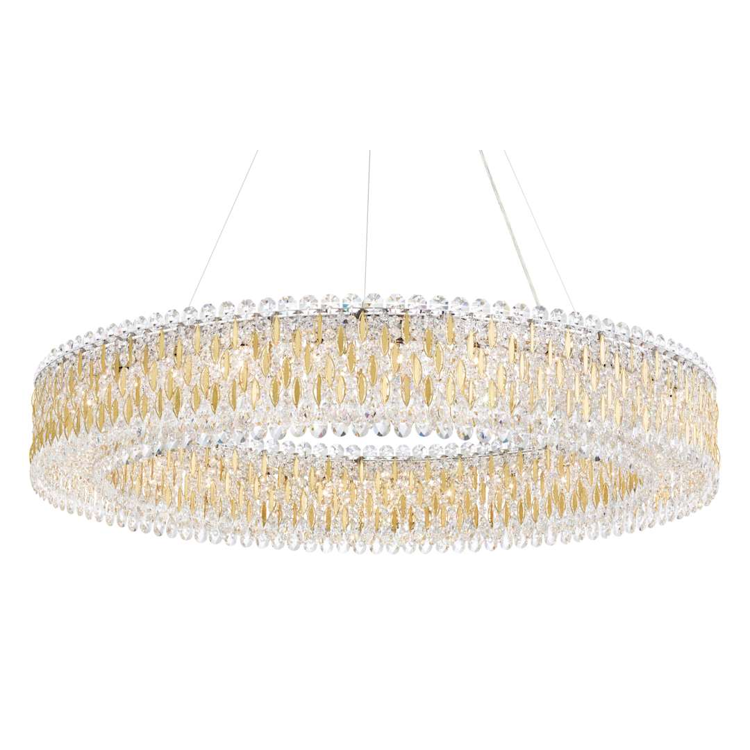 Sarella 27 Light 48" Wide Crystal Pendant with Swarovski Crystals