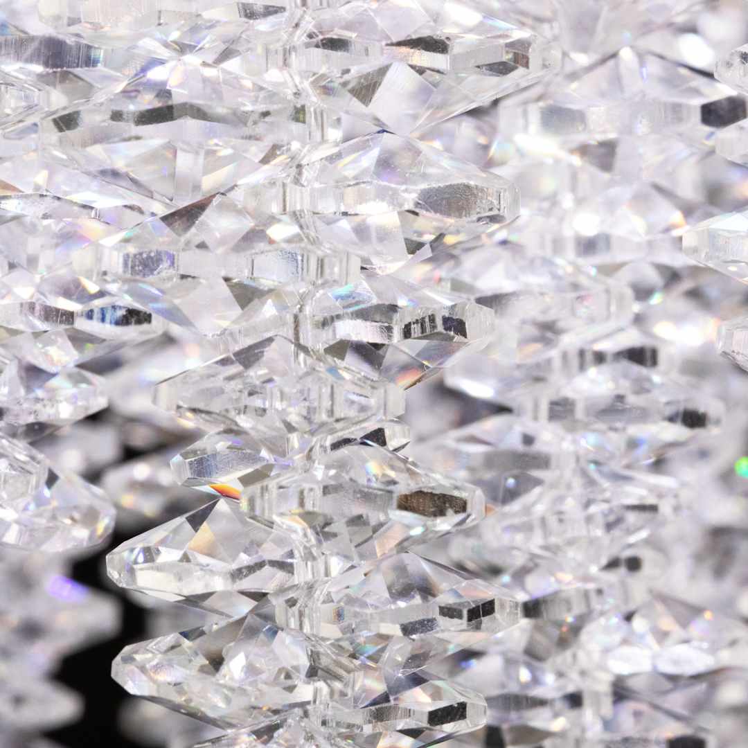 Soleil 47" Wide LED Crystal Linear Chandelier