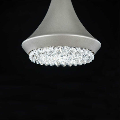 Verita 8" Wide LED Crystal Mini Pendant