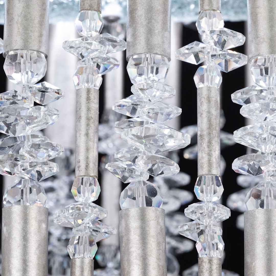 Tahitian 48" Wide LED Crystal Linear Chandelier