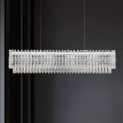 Tahitian 48" Wide LED Crystal Linear Chandelier