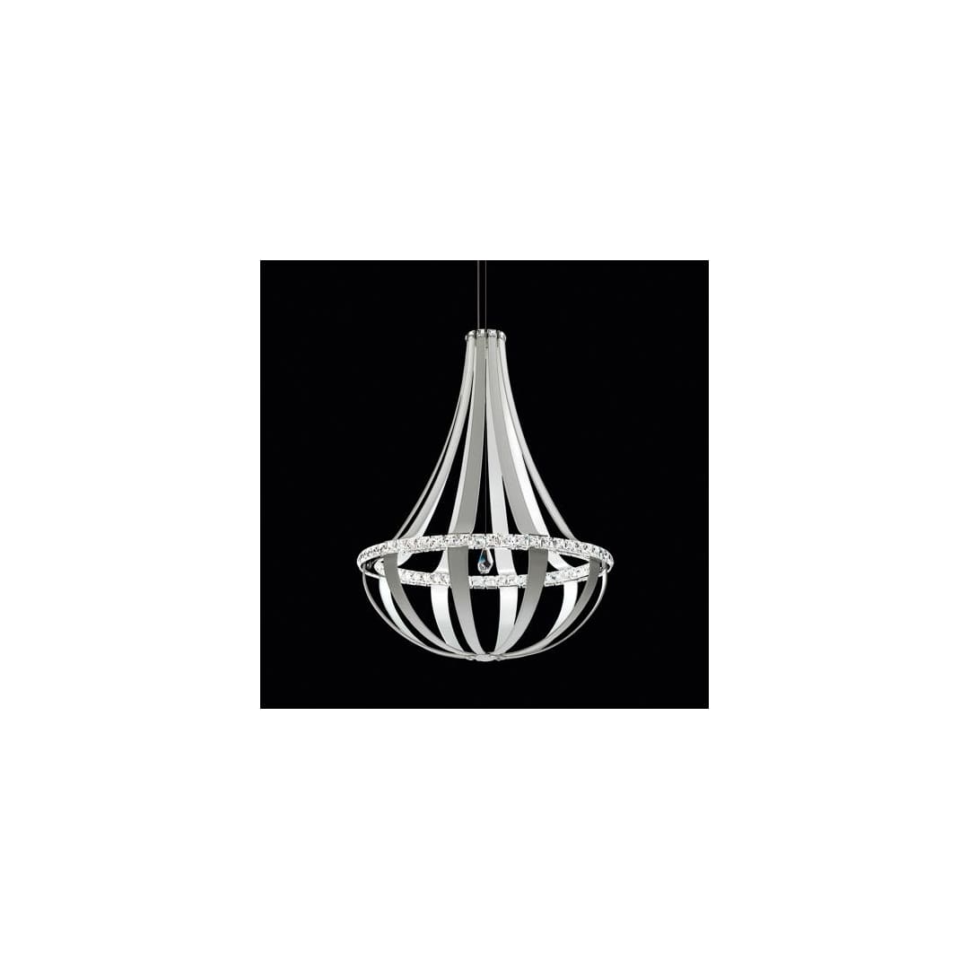 Empire 34" Wide LED Crystal Pendant with Clear Swarovski Crystals