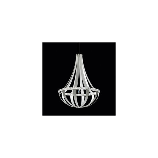 Empire 34" Wide LED Crystal Pendant with Clear Swarovski Crystals