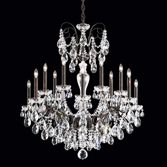 Sonatina 14 Light 35" Wide Crystal Chandelier with Clear Swarovski Heritage Crystals