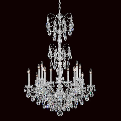 Sonatina 14 Light 35" Wide Crystal Chandelier with Clear Swarovski Crystals