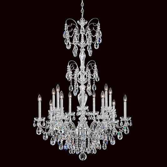 Sonatina 14 Light 35" Wide Crystal Chandelier with Clear Swarovski Crystals