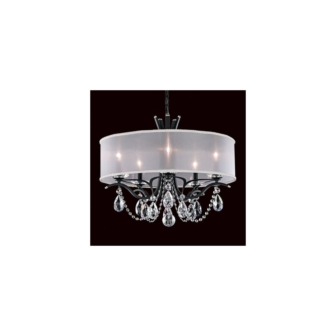 Vesca 5 Light 24" Wide Crystal Chandelier with Clear Swarovski Heritage Crystals