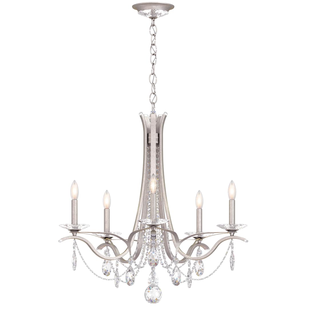 Vesca 5 Light 29" Wide Crystal Chandelier with Heritage Crystals