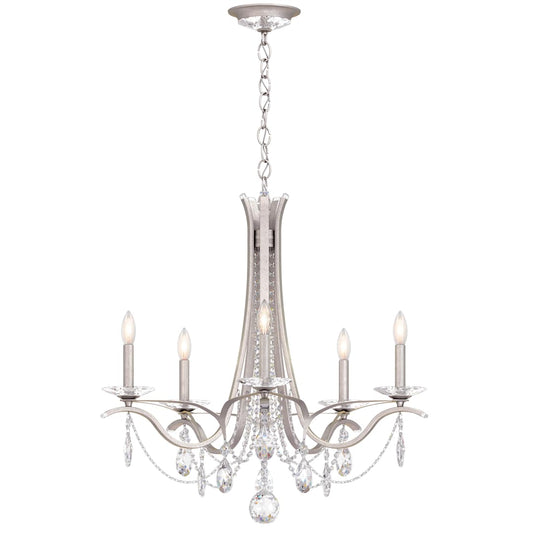 Vesca 5 Light 29" Wide Crystal Chandelier with Heritage Crystals