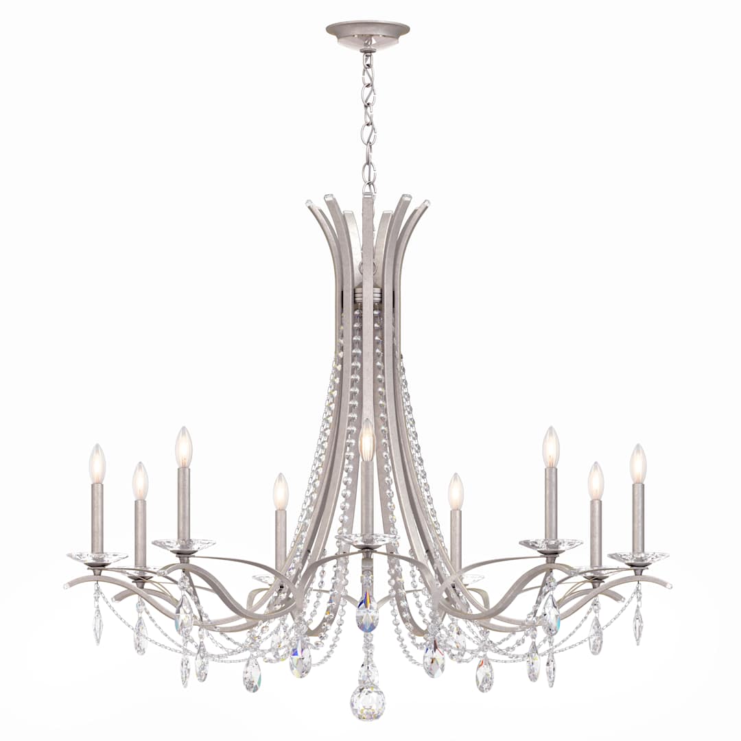 Vesca 9 Light 45" Wide Crystal Chandelier with Heritage Crystals