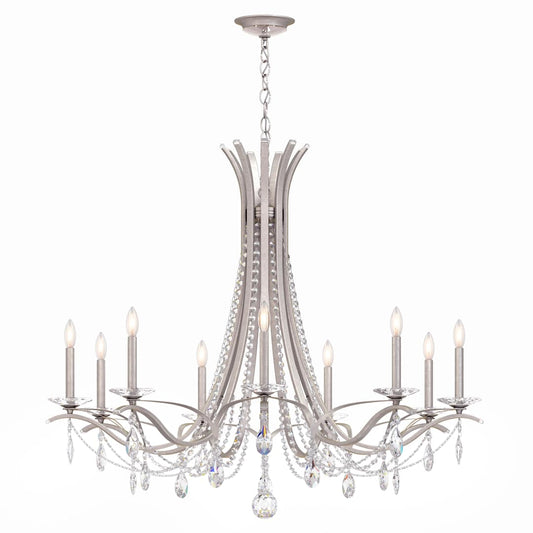 Vesca 9 Light 45" Wide Crystal Chandelier with Heritage Crystals