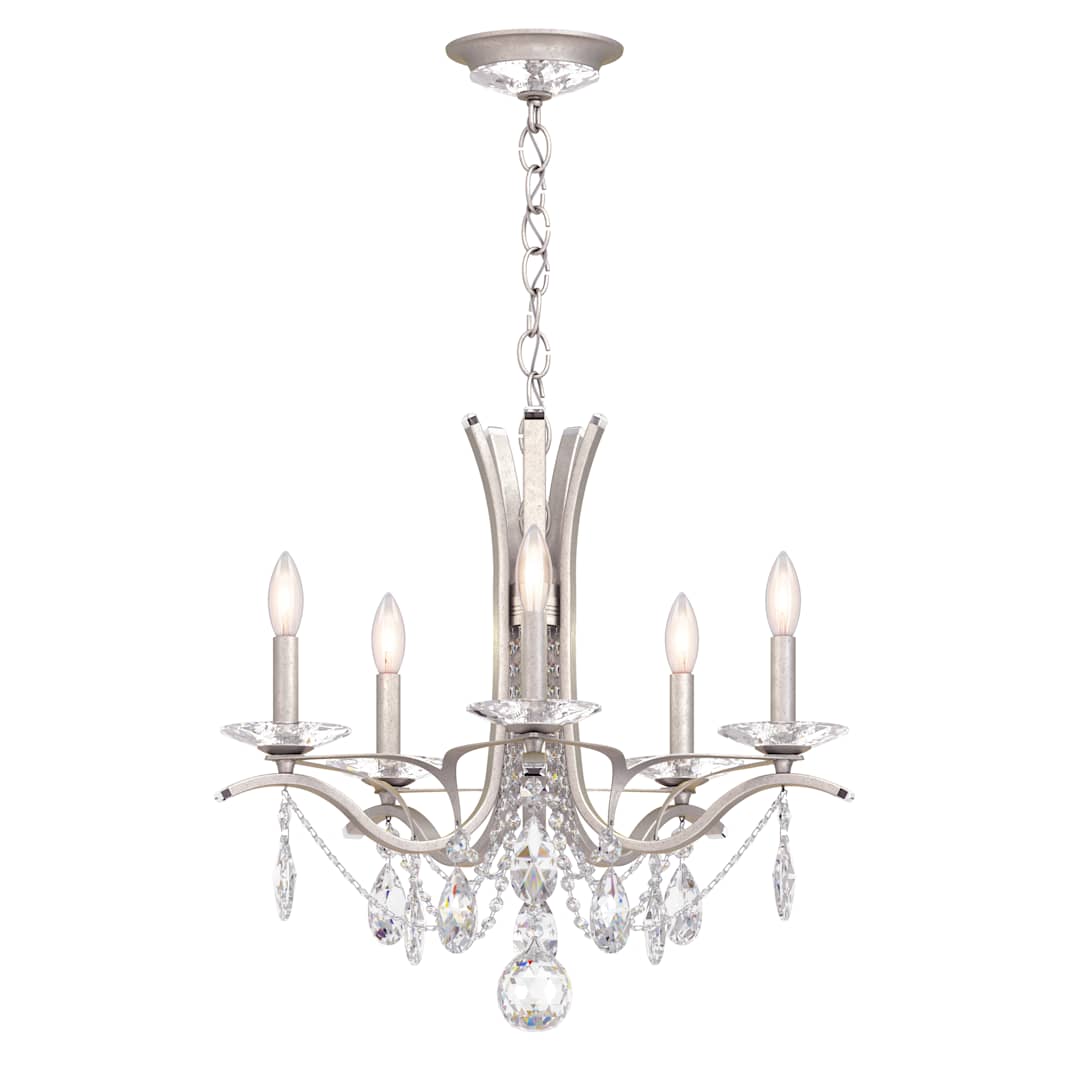 Vesca 5 Light 23" Wide Crystal Chandelier with Heritage Crystals