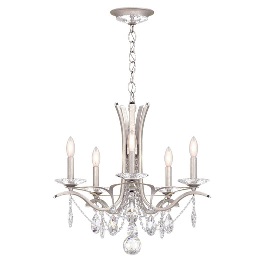 Vesca 5 Light 23" Wide Crystal Chandelier with Heritage Crystals