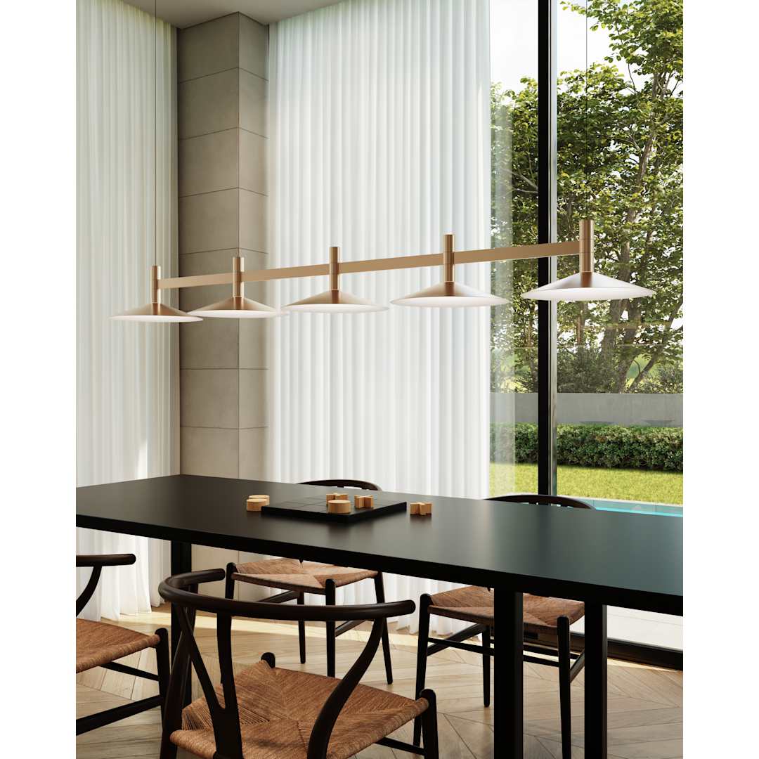 Systema Staccato 57" Wide LED Commercial Linear Pendant