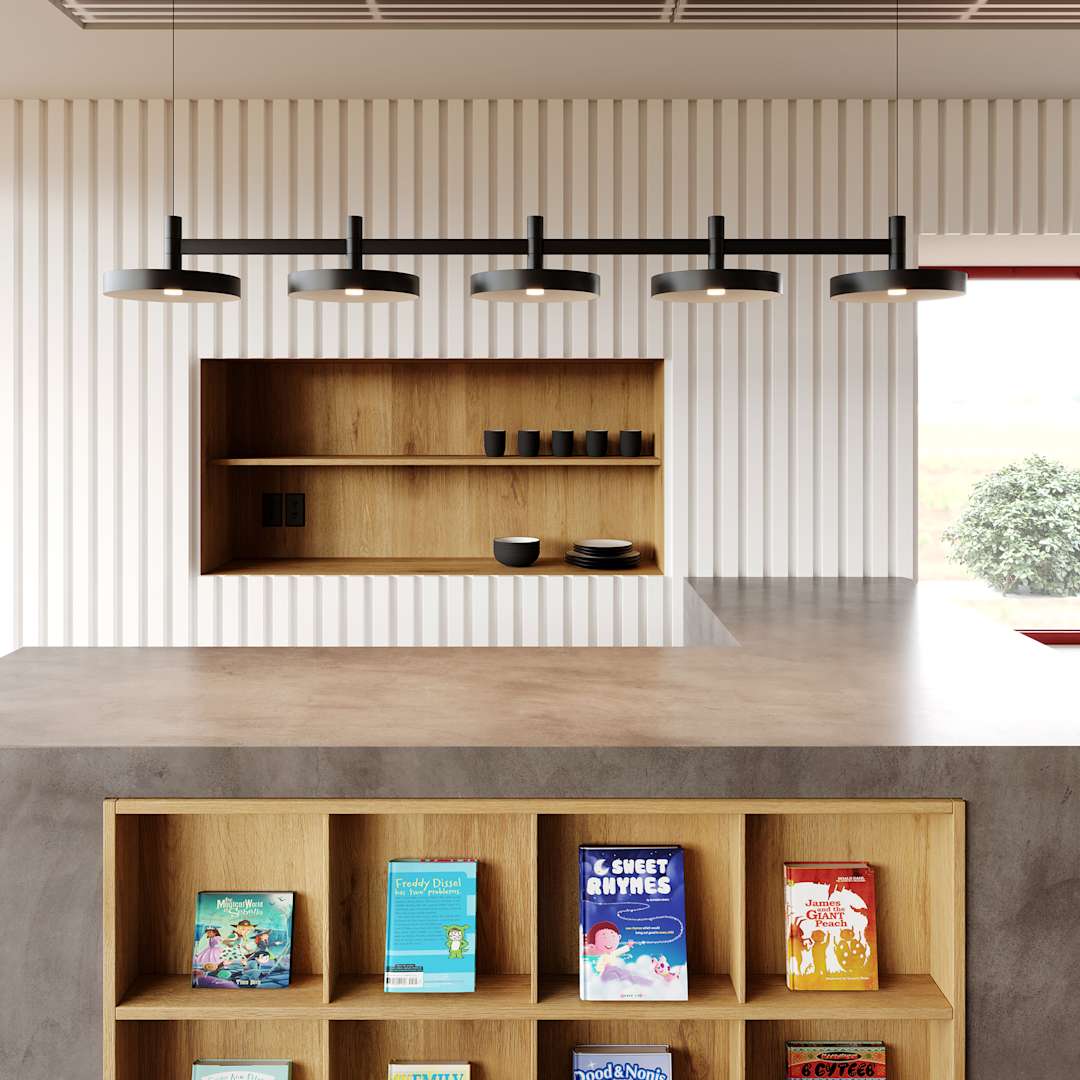 Systema Staccato 57" Wide LED Commercial Linear Pendant