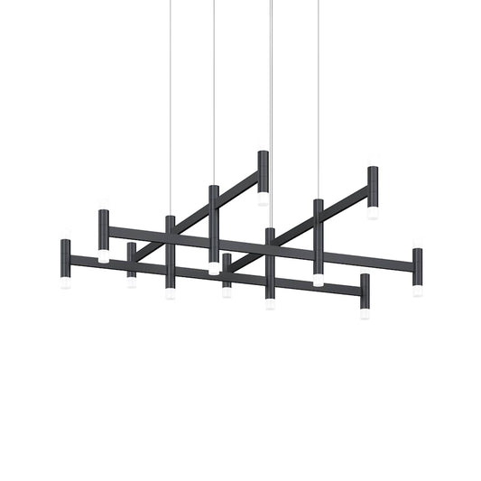 Systema Staccato 12 Light 43" Wide LED Suspension Multi Light Pendant