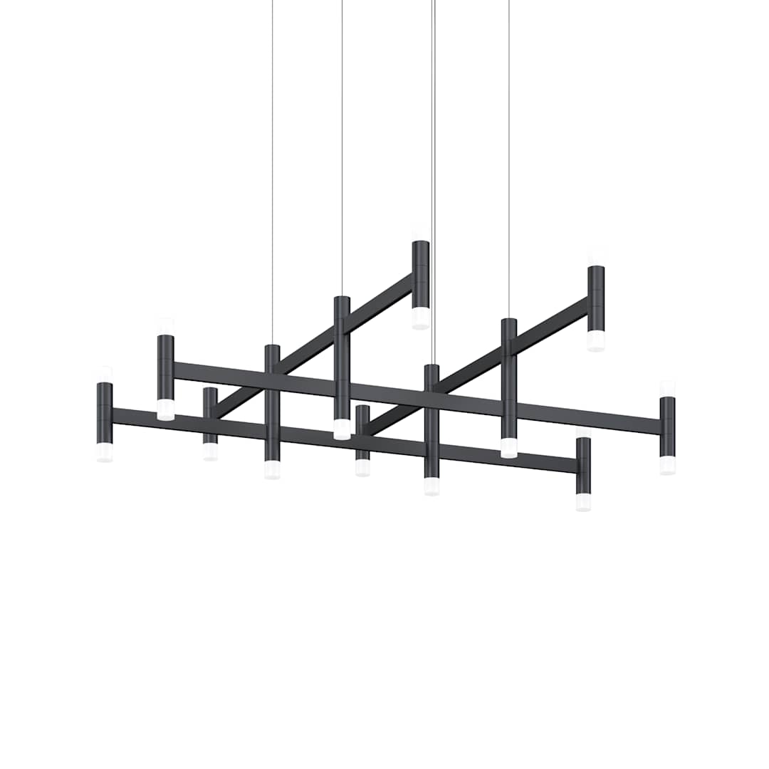 Systema Staccato 12 Light 43" Wide LED Suspension Multi Light Pendant