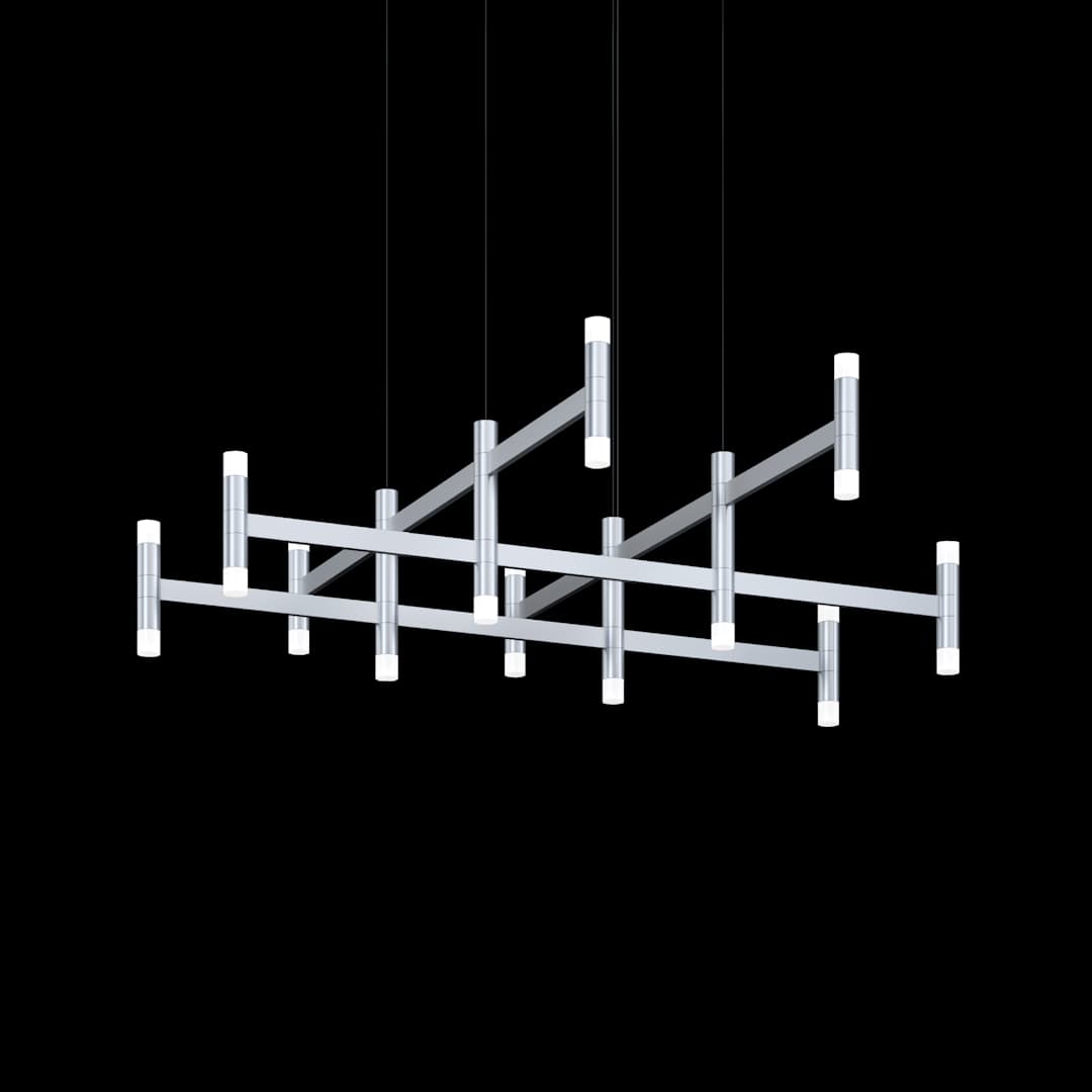 Systema Staccato 12 Light 43" Wide LED Suspension Multi Light Pendant