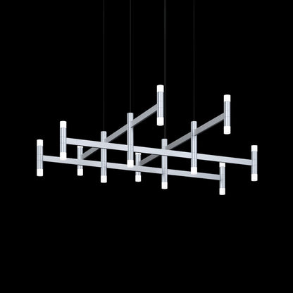 Systema Staccato 12 Light 43" Wide LED Suspension Multi Light Pendant