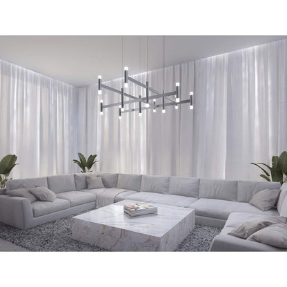 Systema Staccato 12 Light 43" Wide LED Suspension Multi Light Pendant