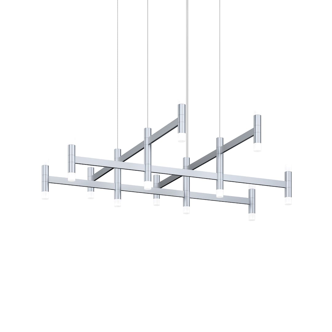 Systema Staccato 12 Light 43" Wide LED Suspension Multi Light Pendant