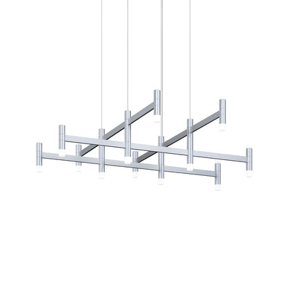 Systema Staccato 12 Light 43" Wide LED Suspension Multi Light Pendant