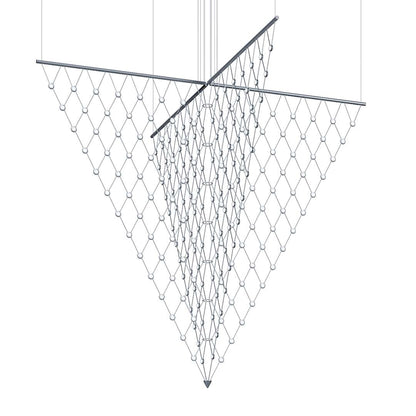 Constellation Galaxy Matrix 4 Light 78" Wide LED Suspension Multi Light Pendant