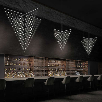 Constellation Galaxy Matrix 4 Light 78" Wide LED Suspension Multi Light Pendant