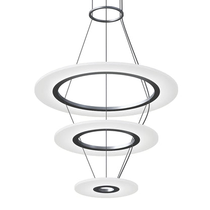 Arctic Rings 3 Light 31" Wide LED Ring Chandelier
